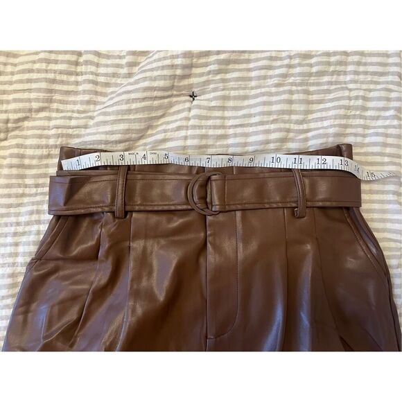 LULUS VEGAN LEATHER SHORTS - Picture 7 of 12